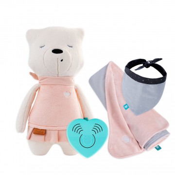 AKČNÍ SET SOPHIE - Senzor spánku + deka UNI pink + nákrčník AKČNÍ SET SOPHIE - Senzor spánku + deka UNI pink + nákrčník