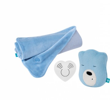 Akční set MINI MyHummy BLUE hlavička + deka UNI Blue Akční set MINI MyHummy BLUE hlavička + deka UNI Blue