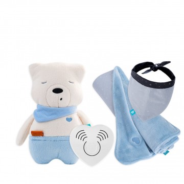 AKČNÍ SET SIMON + deka UNI blue + nákrčník AKČNÍ SET SIMON + deka UNI blue + nákrčník